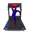 spider-man on a treadmill